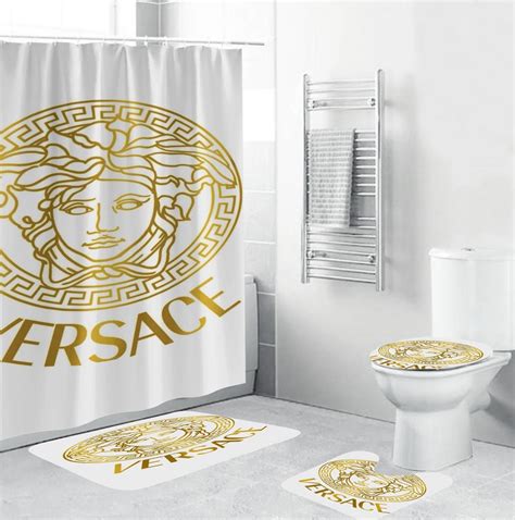 bathroom decor with versace.